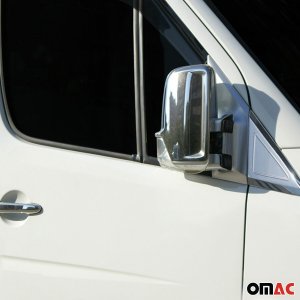 Mercedes Sprinter W906 Mirror Cover - Omac - S.Steel - Gloss Silver - '06-'13 Mercedes Sprinter W906 Mirror Cover - Omac - S.Steel - Gloss Silver - '06-'13
